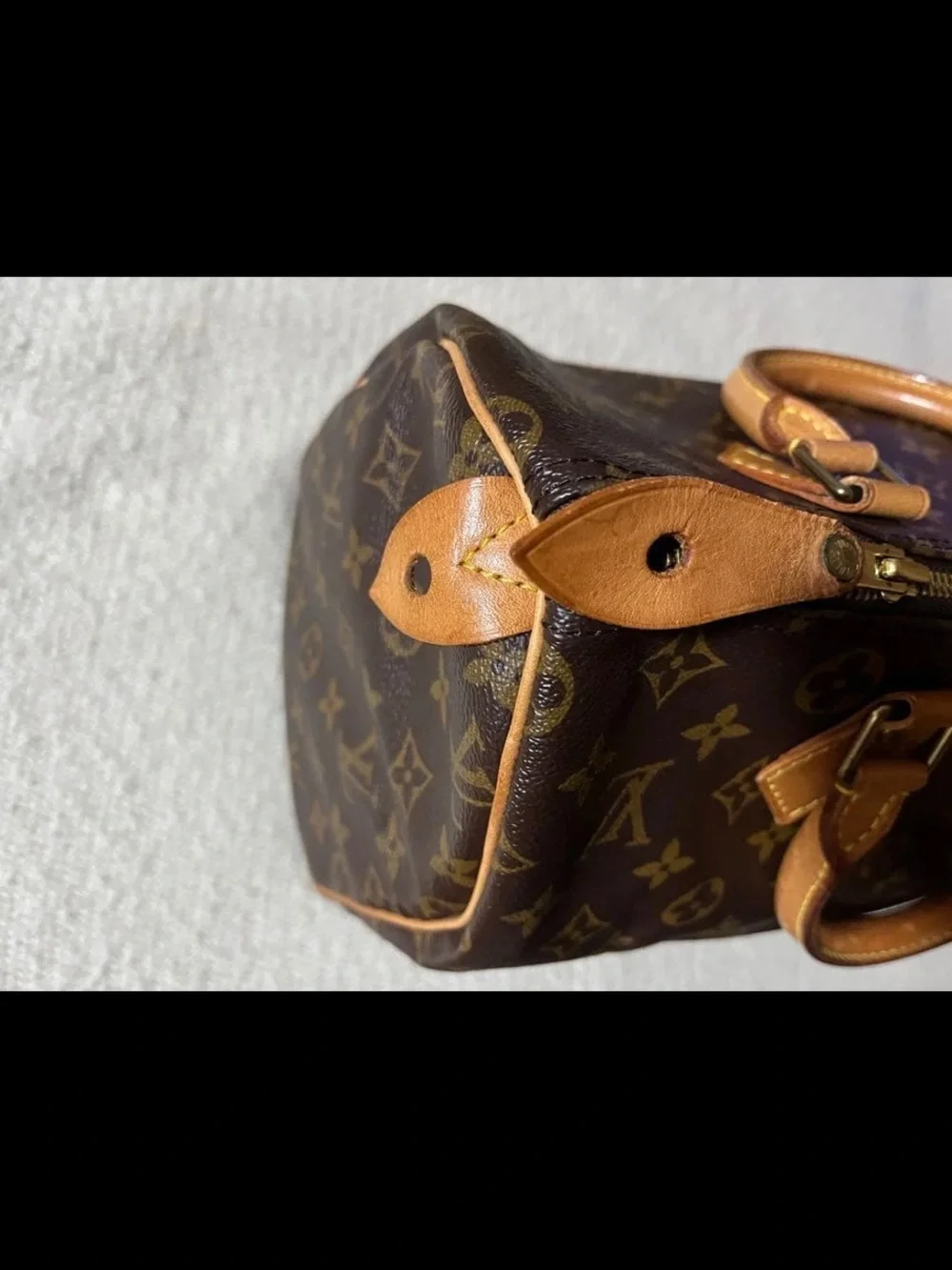 Louis Vuitton Brown Monogram Canvas Speedy Satchel